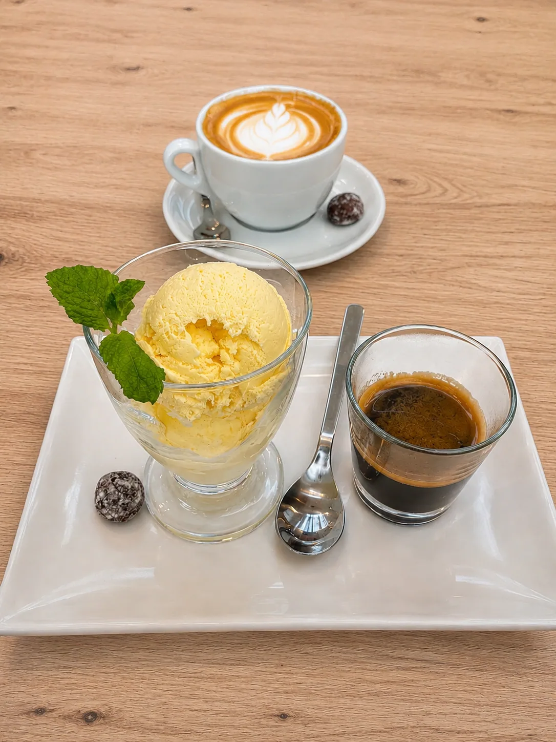 Café y postre